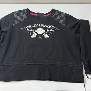Harley-Davidson Black and Gray Sweatshirt